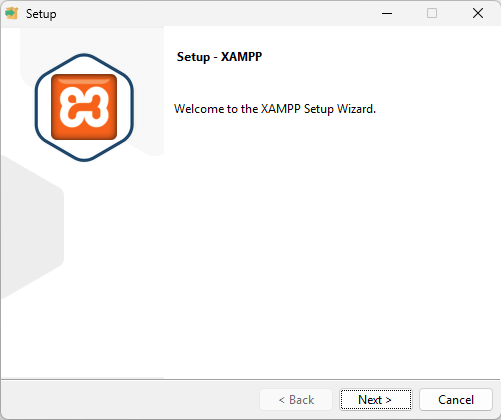 Začetni korak namestitve XAMPP