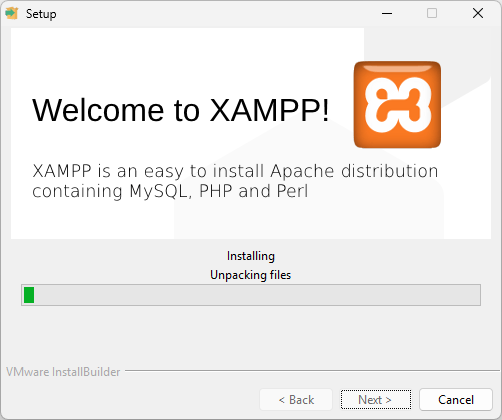 Potek namestitve XAMPP